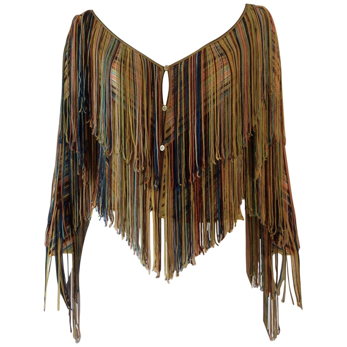 Missoni fringed jacket  For Sale