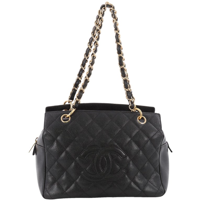Chanel Petite Timeless Tote Quilted Caviar at 1stdibs