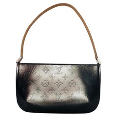 Louis Vuitton Matte Vernis Fowler in Grey Shoulder Handbag