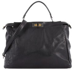 Fendi Peekaboo Handbag Leather Large 