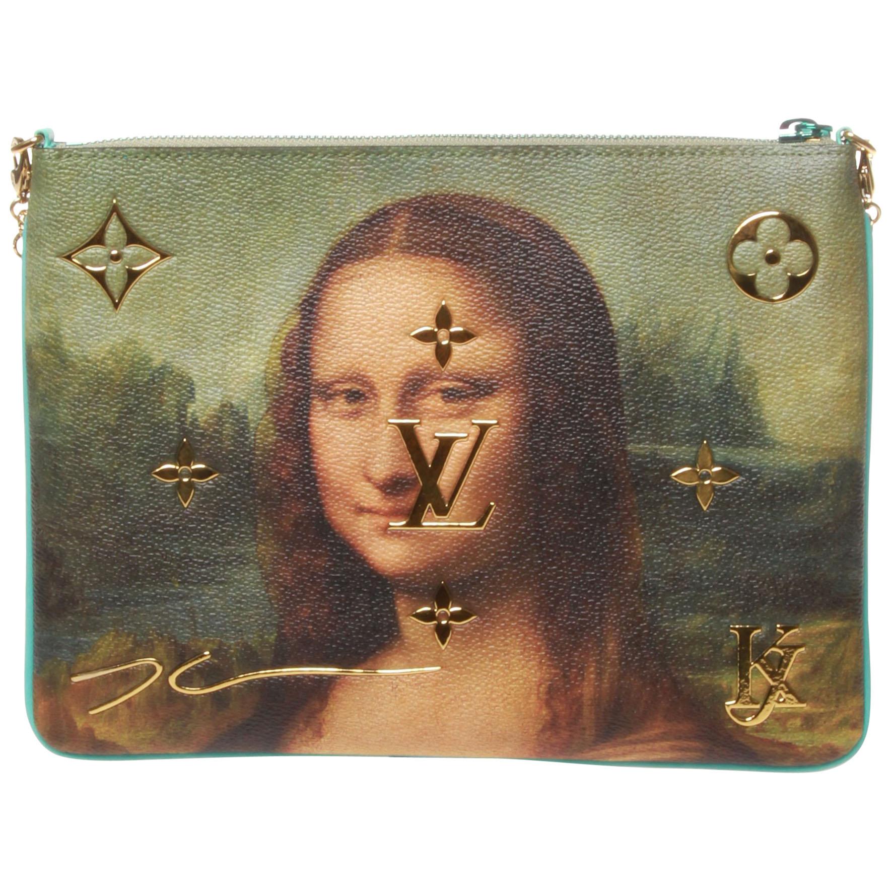 Louis Vuitton Jeff Koons Da Vinci Mona Lisa portrait wallet