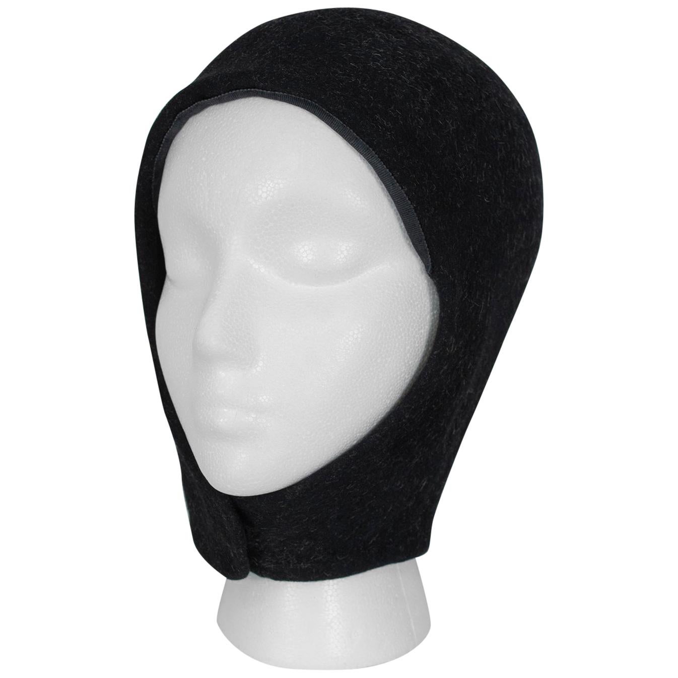 Gustave Tassell Charcoal Balaclava Helmet - Original Tags, 1960s