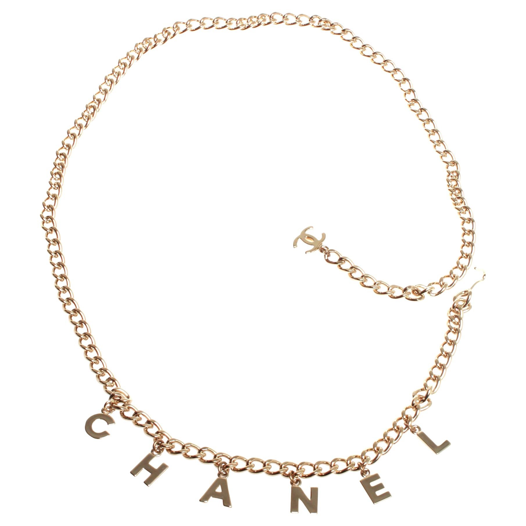 Chanel letter belt