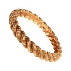 Chanel gold rope bracelet