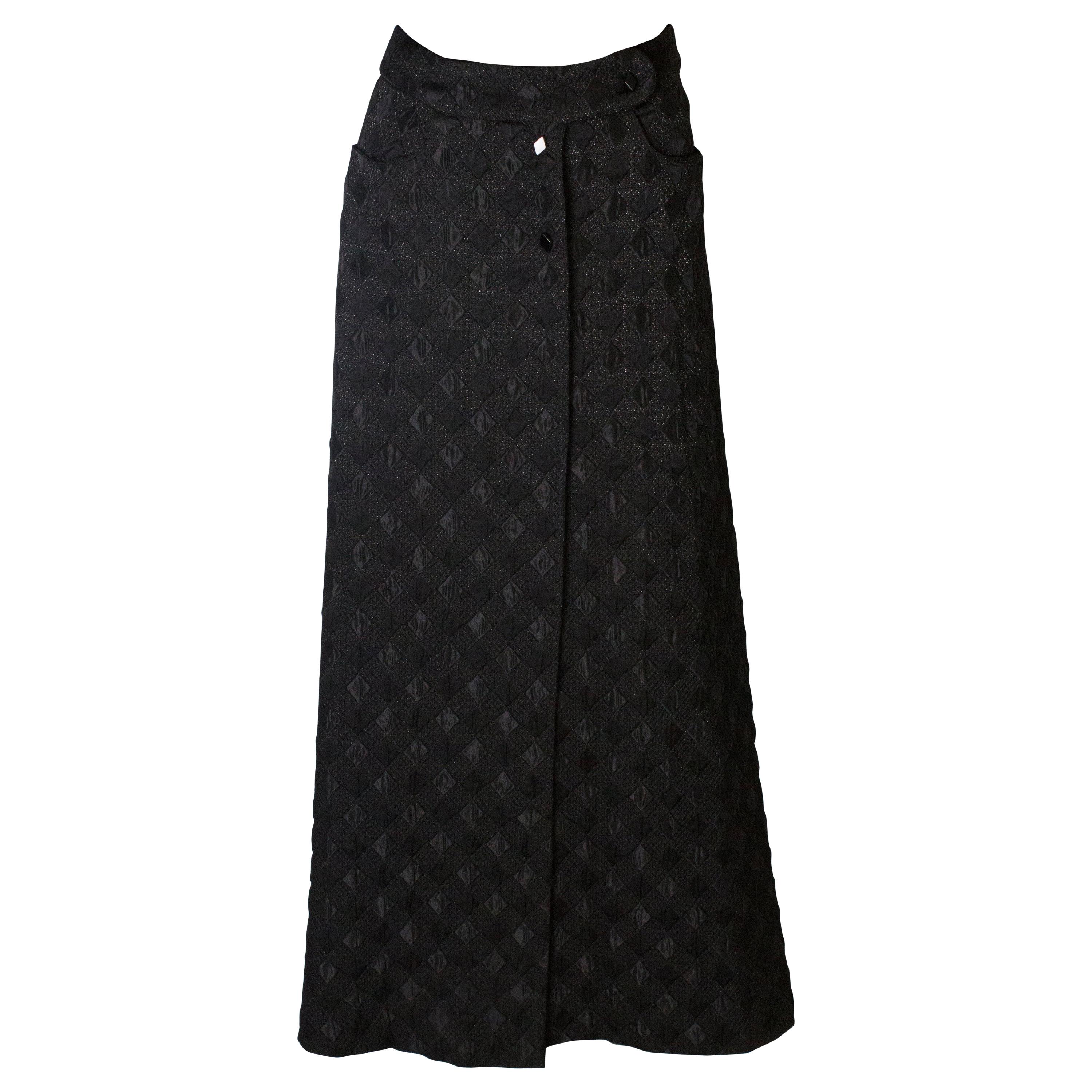 Wallis Vintage Black Skirt For Sale