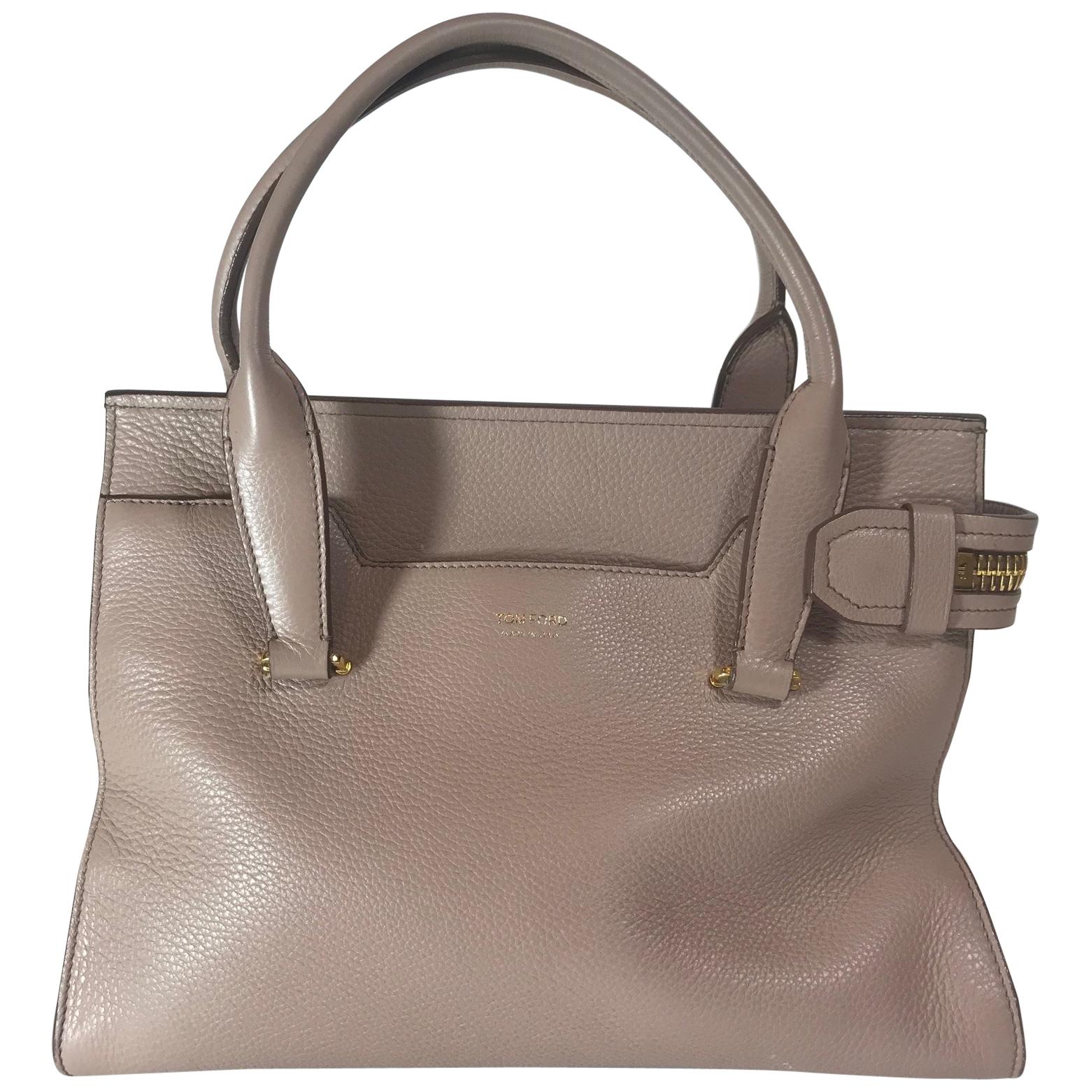 Tom Ford Grained Leather Tote For Sale