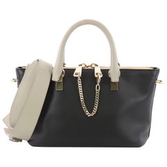 Chloe Bicolor Baylee Satchel Leather Mini 