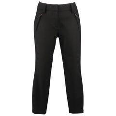 PRADA Size 0 Black Stretch Wool Jodhpur Riding Dress Pants