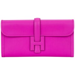 Hermes Magnolia Swift Jige Clutch Bag