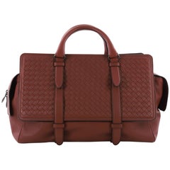 Bottega Veneta Monaco Handbag Nappa Leather With Intrecciato Detail Large