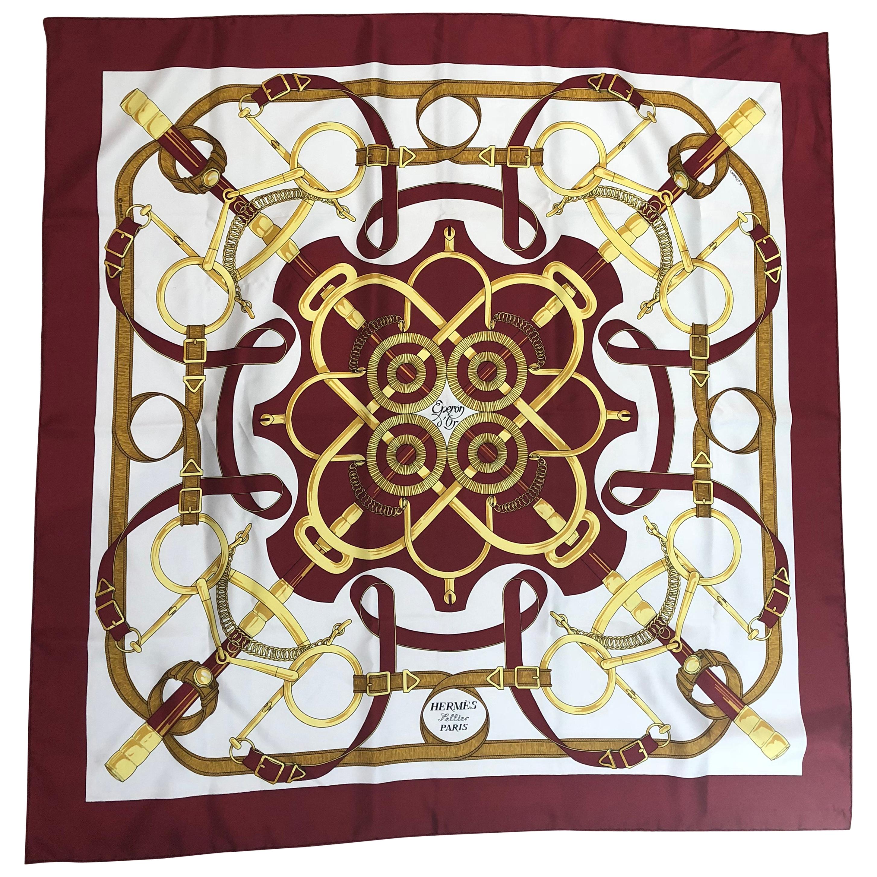Hermes Eperon D'or Scarf 