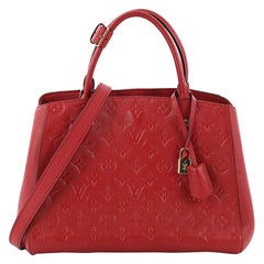 Louis Vuitton Montaigne Handbag Monogram Empreinte Leather MM