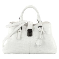 Bottega Veneta Roma Handbag Crocodile Small