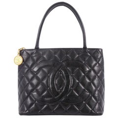 Chanel Medallion Quilted Caviar Tote 
