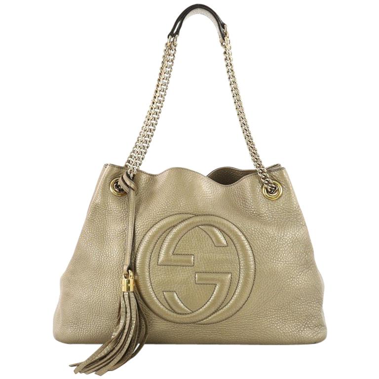  Gucci Soho Chain Strap Shoulder Bag Leather Medium