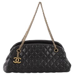 Chanel Just Mademoiselle Handbag Quilted Lambskin Medium