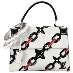 Louis Vuitton Cluny Top Handle Bag Limited Edition Chain Flower Print Epi Leathe