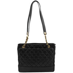Chanel Black Caviar Leather Shoulder Bag, 1990 