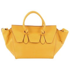 Celine Tote Knot Tote en cuir grainé petit modèle