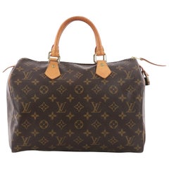 Louis Vuitton Speedy Handbag Monogram Canvas 30