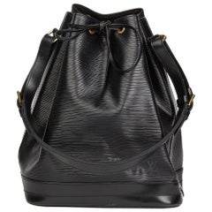 Louis Vuitton Black Epi Leather Vintage Noé Bag, 1992