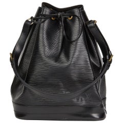 Louis Vuitton Black Epi Leather Retro Noé Bag, 1992 