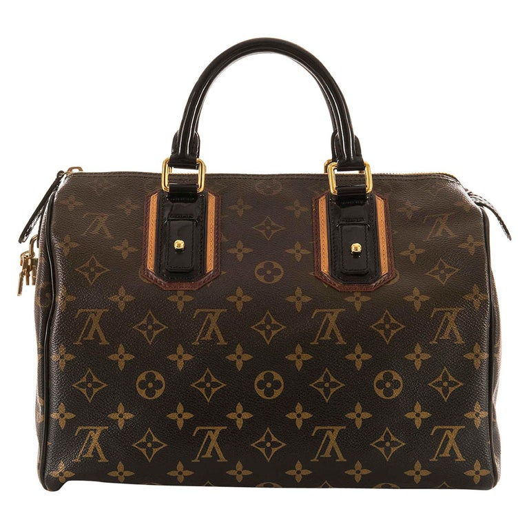 WOW Rare Limited Edition Louis Vuitton &#39;Sac Mirage&#39; Speedy 30 Logo Handbag GHW at 1stdibs