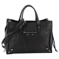 Balenciaga Papier A6 Zip Around Classic Studs Handbag Leather