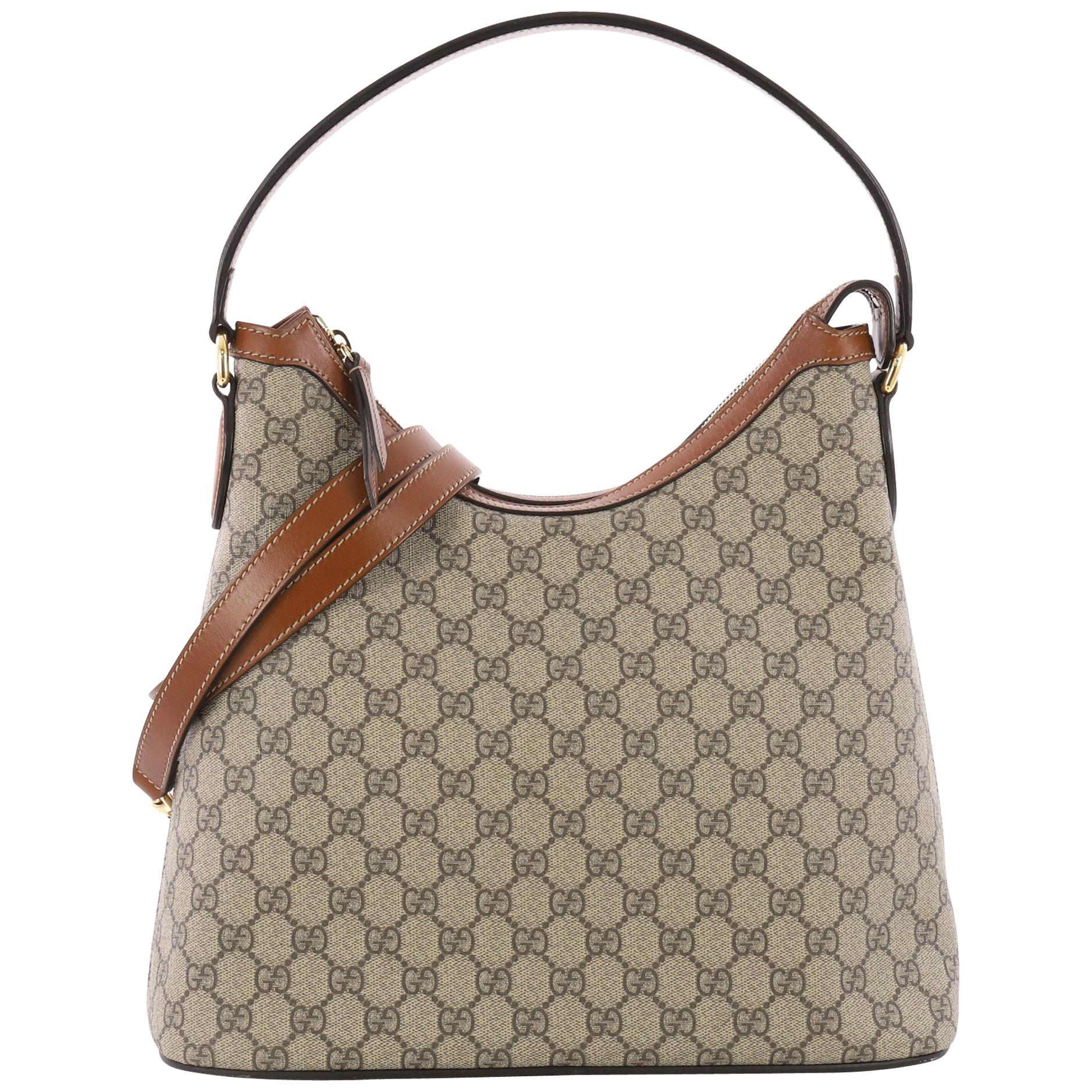 Gucci Linea A Hobo GG Coated Canvas