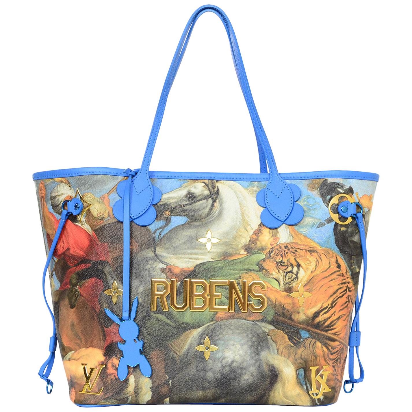 LV 2017 Limited Edition Masters Jeff Koons Rubens Neverfull MM Tote Bag For  Sale at 1stDibs