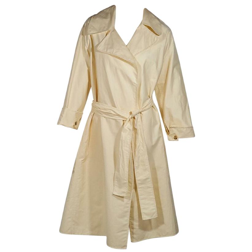 Cream The Row Waterproof Cotton Trench Coat