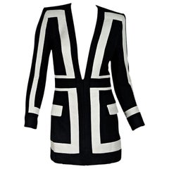 Black & White Balmain Striped Balzer