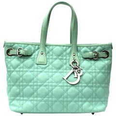 Used Dior Tiffany Leather Top Handle Bag