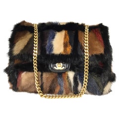 Chanel Mink Fur Chain Handle Bag 2001 A Collection