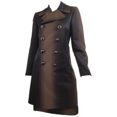Jean Paul Gaultier Brown Ombré Coat and Skirt