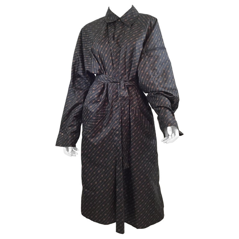 Gucci 1980’s Rare Raincoat and Bag with Iconic Monogram at 1stDibs