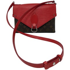Louis Vuitton Saint Michel Red Epi Bag 