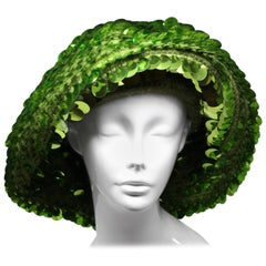Marc Jacobs Lime Green Sequined Beanie, AW 2006, One Size