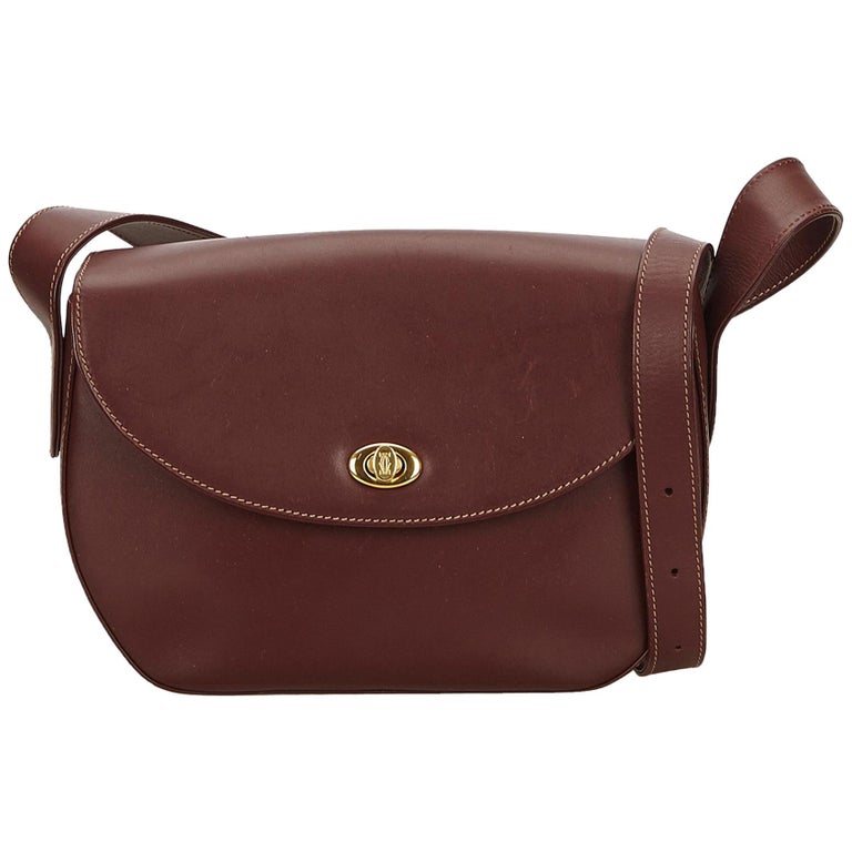 Cartier Bordeaux Must de Cartier Crossbody Bag at 1stdibs