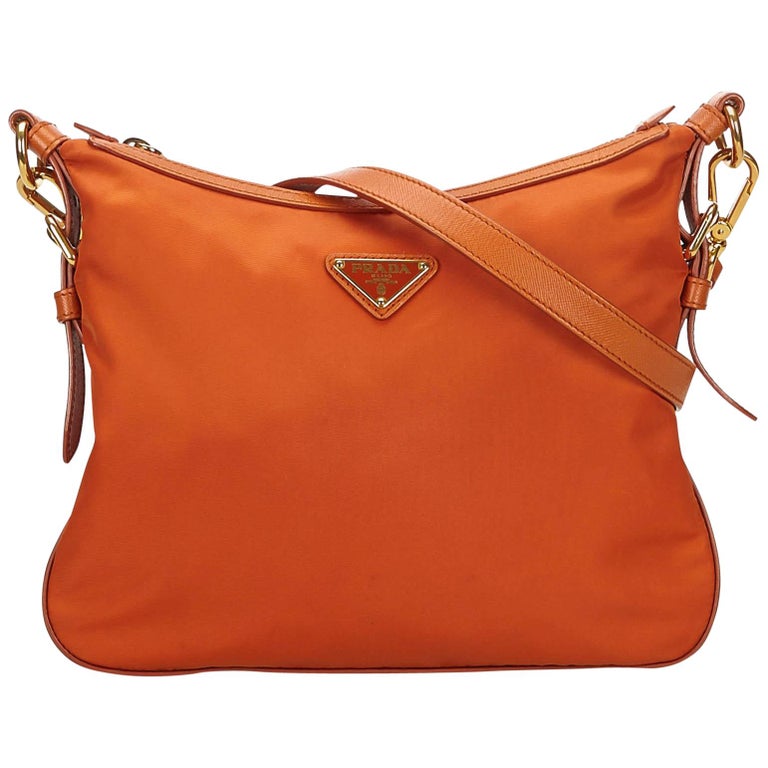 Prada Orange Nylon Crossbody Bag at 1stDibs prada orange crossbody