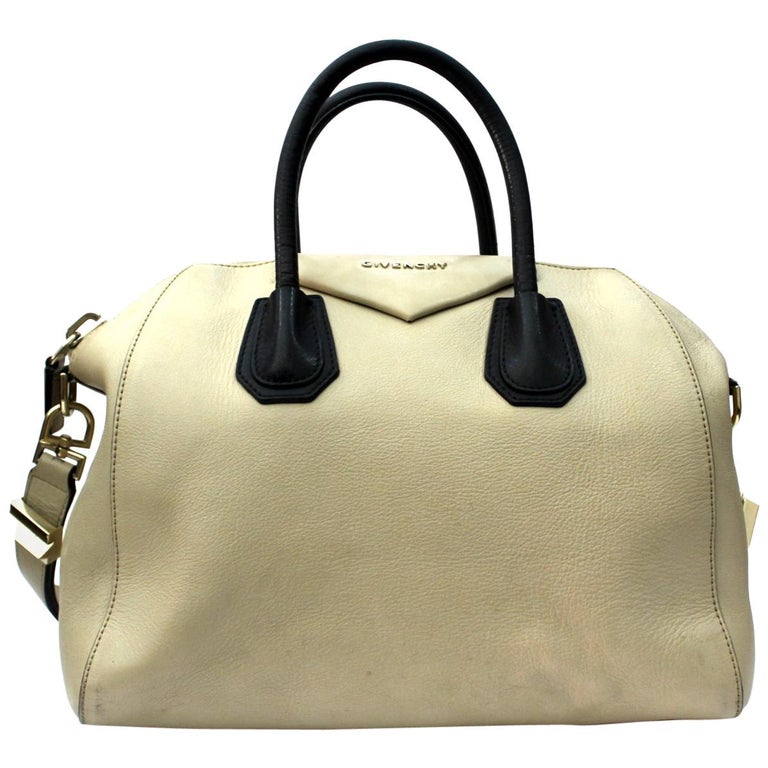 Givenchy Medium Antigona Beige Leather Bag at 1stdibs