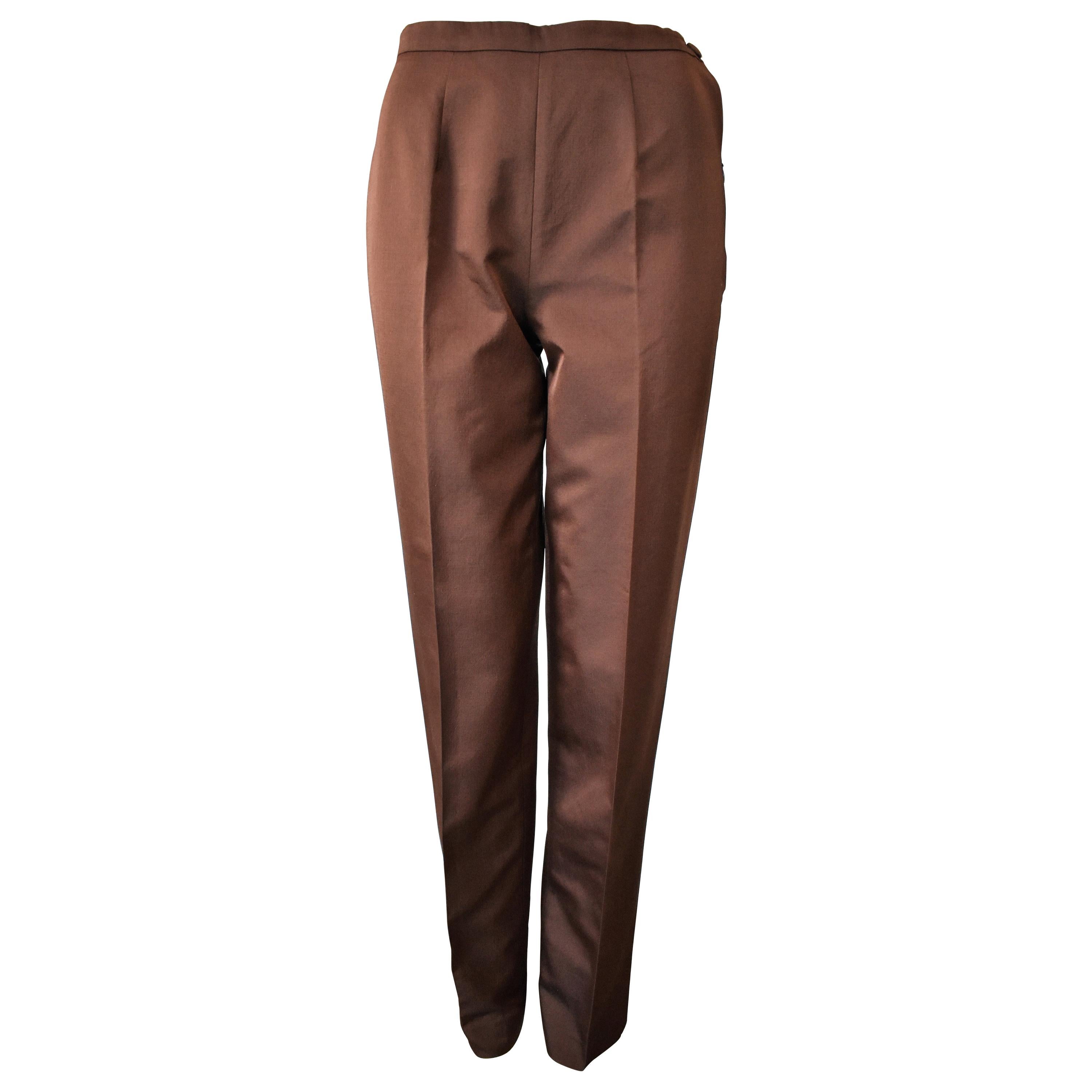Alberta Ferretti Silk / Wool Blend Pants Like New For Sale