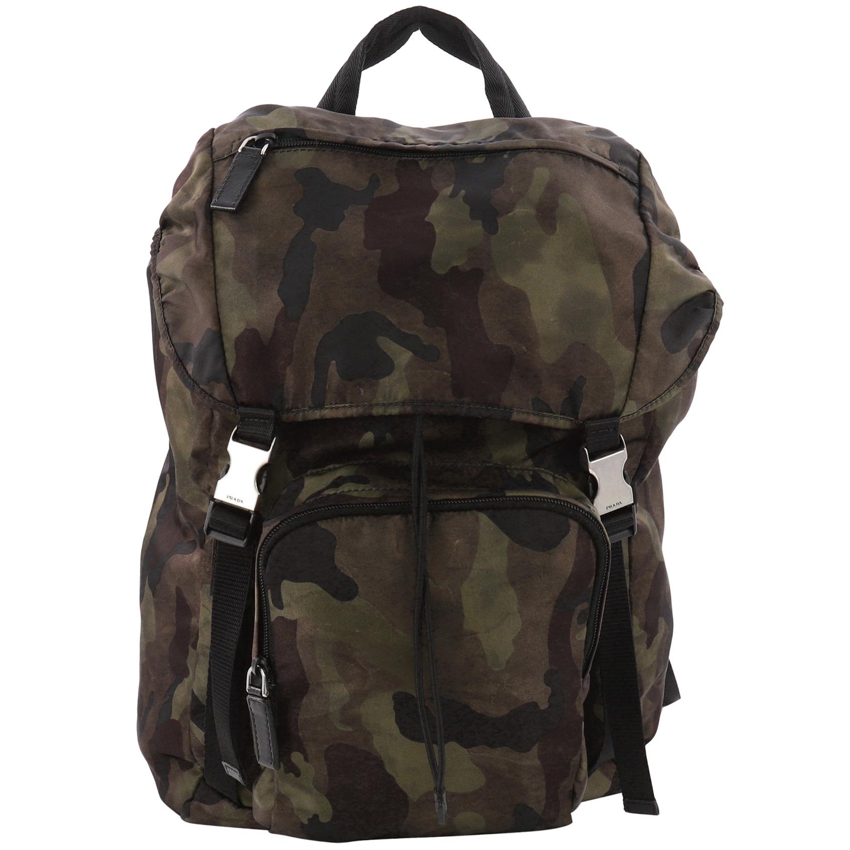 Prada Camouflage Backpack Tessuto Large