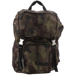 Used Prada Camouflage Backpack Tessuto Large