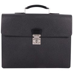 Louis Vuitton Serviette Moskova Briefcase Taiga Leather