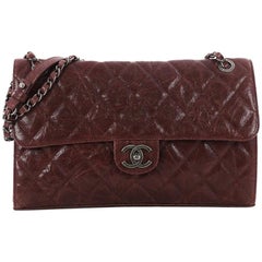 Chanel CC Crave Flap Bag Quilted Glazed Caviar Jumbo