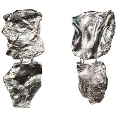 Ambre & Louise Fragment Silver Clip Earrings