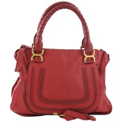 Used Chloe Marcie Shoulder Bag Leather Medium