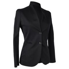 Gucci Jacket Modern Sleek Black Single Breast 38 / 6 