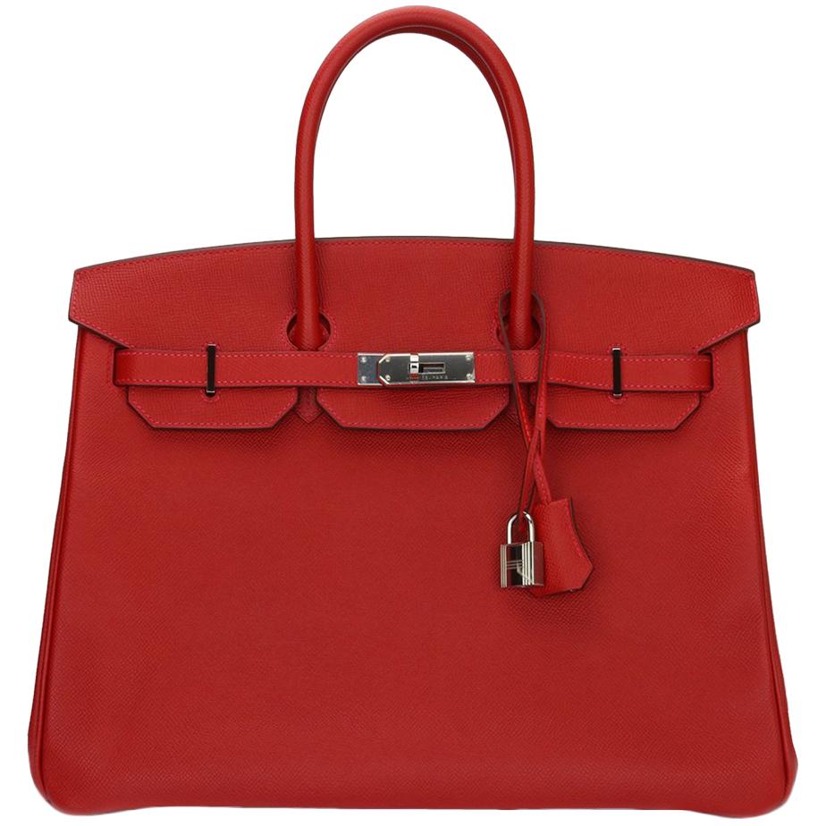 Hermès Birkin 35cm Q5 Rouge Casaque Epsom Leather with Palladium Hardware 2015